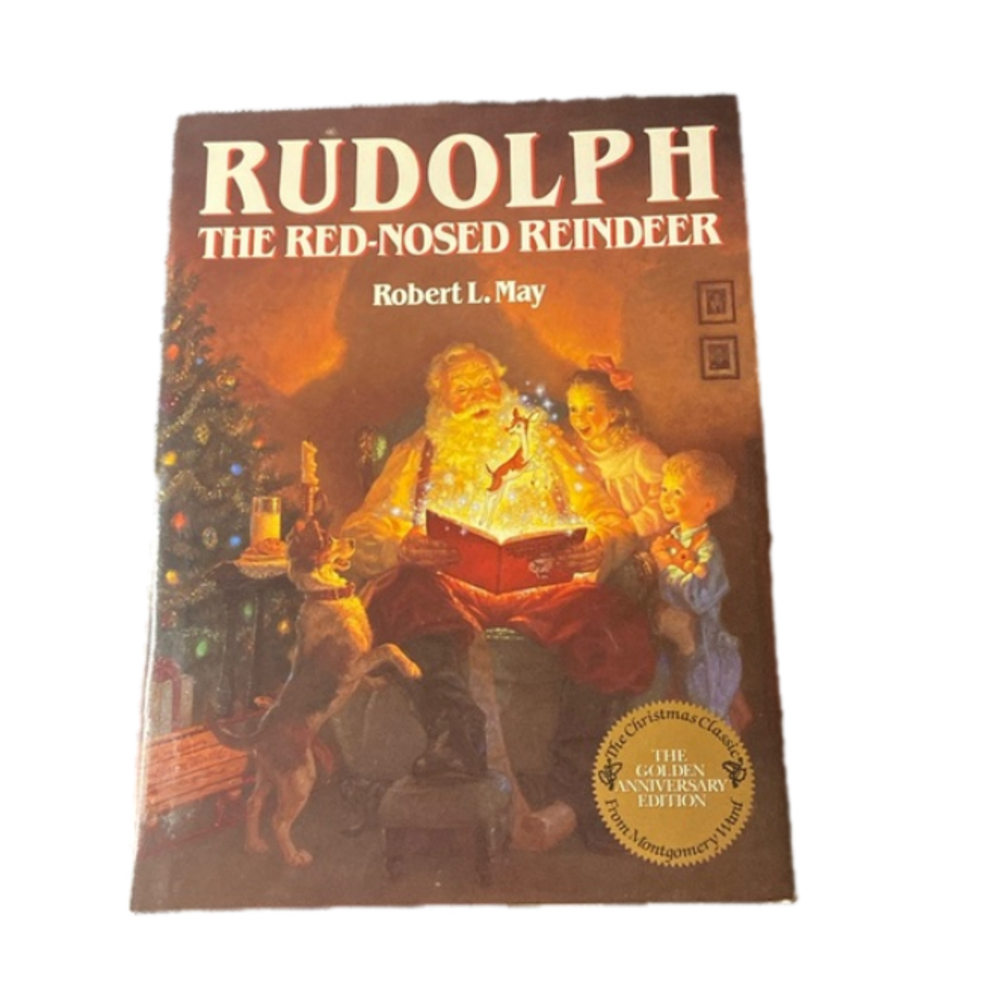 Vintage Rudolph The Red Nosed Reindeer Golden Anniversary Edition Hard Back Book
